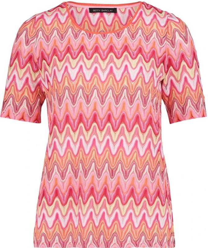 Betty Barclay - Gestreept Shirt met Kantdetail - Veelkleurig - Dames
