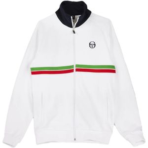 Sergio Tacchini, Heren, Sweatshirts & Hoodies, Wit, Maat: M