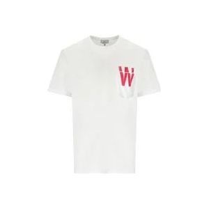 Woolrich T-Hemden , White , Heren , Maat: L