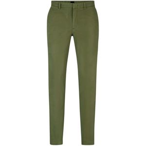 Hugo, Heren, Broeken, Groen, Maat: M Katoen,