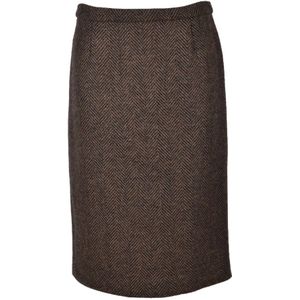 RED Valentino, Dames, Rokken, Bruin, Maat: M Wol,