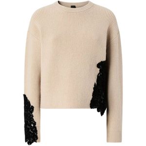 Pinko, Dames, Truien, Beige, Maat: S