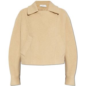 Iro, Dames, Jassen, Beige, Maat: XL Wol,