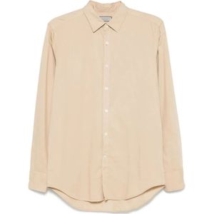 Canali, Heren, Overhemden, Beige, Maat: 2XL