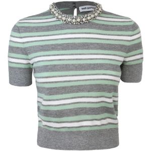 Self Portrait, Dames, Blouses & Shirts, Veelkleurig, Maat: S Wol,