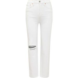 Re/Done, Dames, Jeans, Wit, Maat: W28