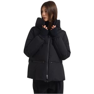 Herno, Dames, Jassen, Zwart, Maat: M Poliester,
