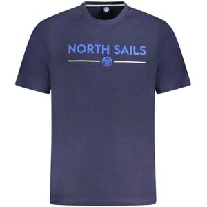 North Sails - T-Shirt - Blauw - Korte Mouwen - Ronde Hals