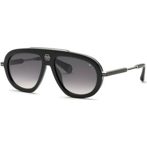 Philipp Plein - Zonnebril - Zwart - 57 MM