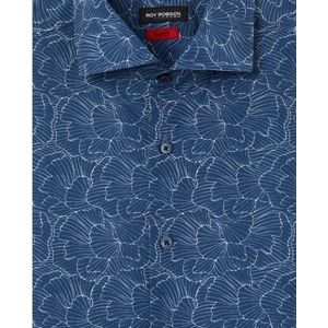 ROY Robson, Heren, Overhemden, Blauw, Maat: XL Katoen,