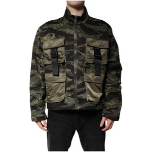 Dolce & Gabbana, Heren, Jassen, Veelkleurig, Maat: XL Katoen,