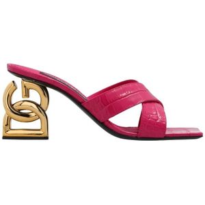 Dolce & Gabbana, Dames, Schoenen, Roze, Maat: 36 EU Leer,