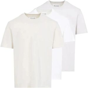 Maison Margiela, Heren, Tops, Wit, Maat: M Katoen,