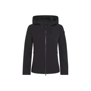 Peuterey Stretch nylon sweatshirt , Black , Dames , Maat: 2XS