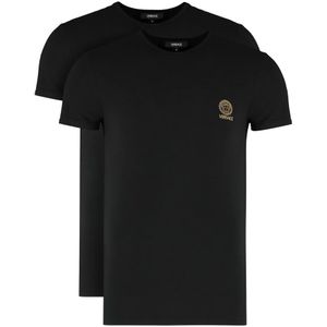 Versace - Medusa Undershirt 2-Pack - Zwart - Heren - Katoen