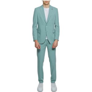 Mulish, Heren, Pakken, Groen, Maat: M Viscose,