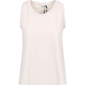 Max Mara, Dames, Tops, Beige, Maat: M Katoen,