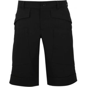 Burberry Wollen Bermuda Shorts , Black , Heren , Maat: S