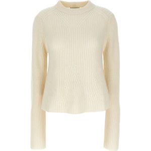 Loulou Studio, Dames, Truien, Wit, Maat: S Kasjmier,