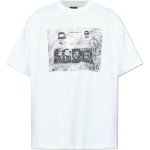 44 Label Group, Heren, Tops, Wit, Maat: L Katoen,