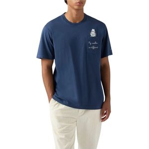 MC2 Saint Barth, Heren, Tops, Blauw, Maat: S