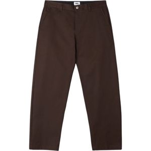 Obey, Heren, Broeken, Bruin, Maat: W34 Katoen,