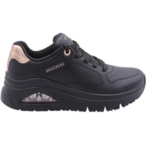 Skechers - UNO ICON - Sneakers - Zwart - Veterschoen - Vrijetijdsschoen in Comfortabele Vorm