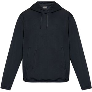 Emporio Armani, Heren, Sweatshirts & Hoodies, Blauw, Maat: S Modal,