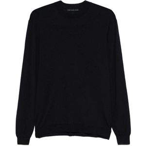 Low Brand, Heren, Truien, Blauw, Maat: XL Wol,