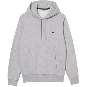 Lacoste, Heren, Sweatshirts & Hoodies, Grijs, Maat: XL Fleece,