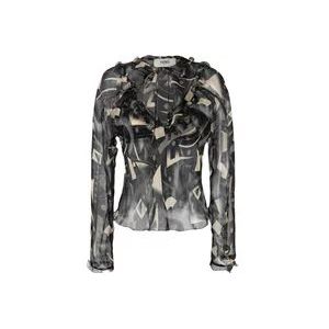 Fendi Blouse overhemd , Black , Dames , Maat: 2XS