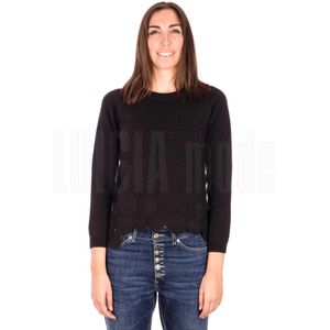 Alpha Studio, Dames, Truien, Zwart, Maat: S