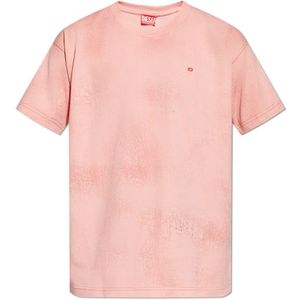 Diesel, Heren, Tops, Roze, Maat: 3XL Katoen,