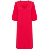 Cream - Korte Gebreide Jurk - Rood - Dames