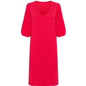 Cream - Korte Gebreide Jurk - Rood - Dames