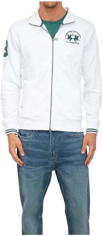 La Martina - MAF300 - Sweatvest - Groen - Met Ritssluiting