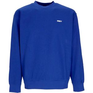 Obey, Heren, Sweatshirts & Hoodies, Blauw, Maat: XL Fleece,