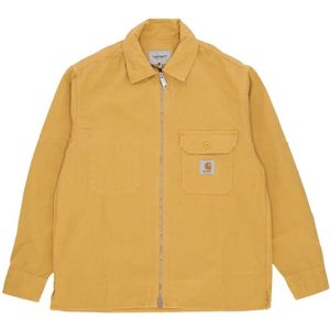 Carhartt Wip, Heren, Jassen, Geel, Maat: L Katoen,