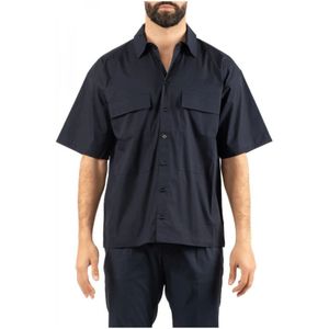 Alpha Industries, Heren, Overhemden, Blauw, Maat: L