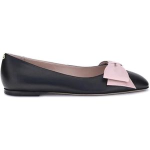 Valentino Garavani - Bowow - Leren Ballerina's - Zwart