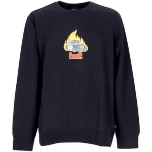 Huf, Heren, Sweatshirts & Hoodies, Zwart, Maat: S Katoen,