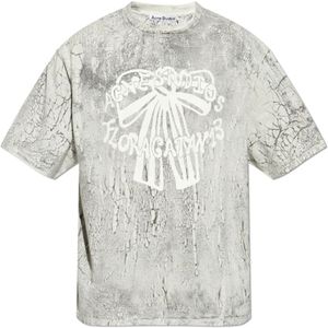 Acne Studios, Heren, Tops, Grijs, Maat: 2XL Katoen,