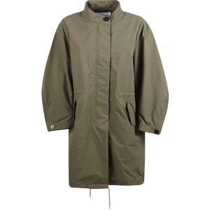 Givenchy, Dames, Mantels, Groen, Maat: 2XS Katoen,