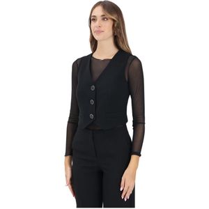 Armani Exchange, Dames, Jassen, Zwart, Maat: L Poliester,