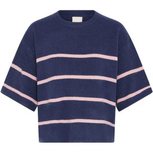 Ichi - Ihdasila Ss Gebreid - Gebreide Trui - Blauw