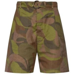 Marni - Korte Broeken - Groen - Katoen - Regular Fit