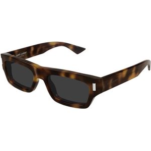 Saint Laurent - SL 837 - Zonnebril - Bruin - Rechthoekige Vorm - Acetaat