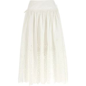 Self Portrait, Dames, Rokken, Wit, Maat: M Katoen,