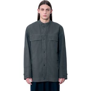 Dries Van Noten, Heren, Jassen, Grijs, Maat: XL Katoen,