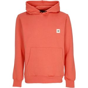 Cat, Heren, Sweatshirts & Hoodies, Oranje, Maat: M Katoen,
